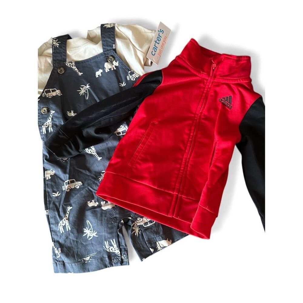 Adidas/Carters Baby Clothing Set Boys Size 18M Multicolor 2-Piece